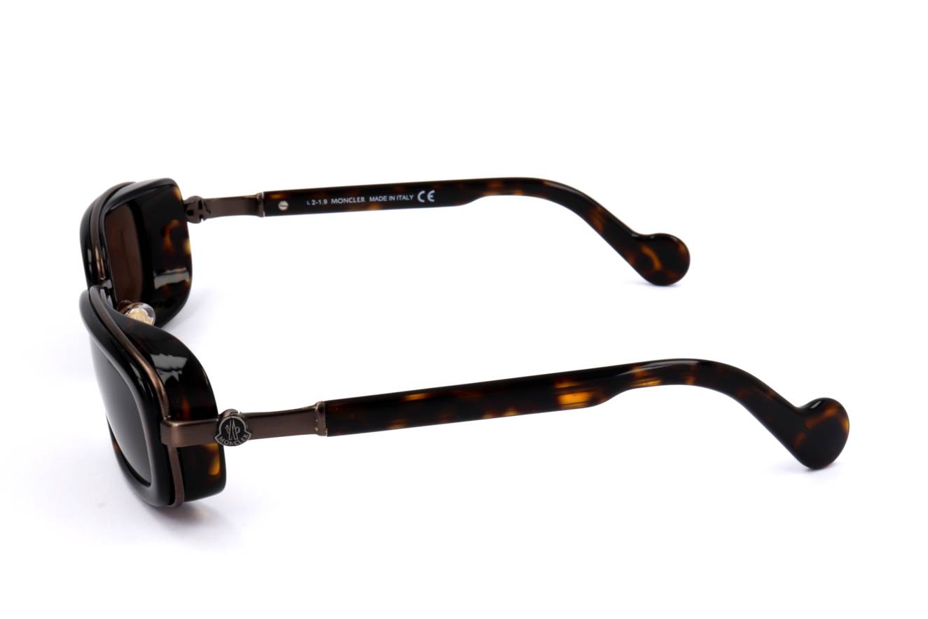Moncler ML0127 52E DARK HAVANA 52/25/135 MAN Sunglasses 