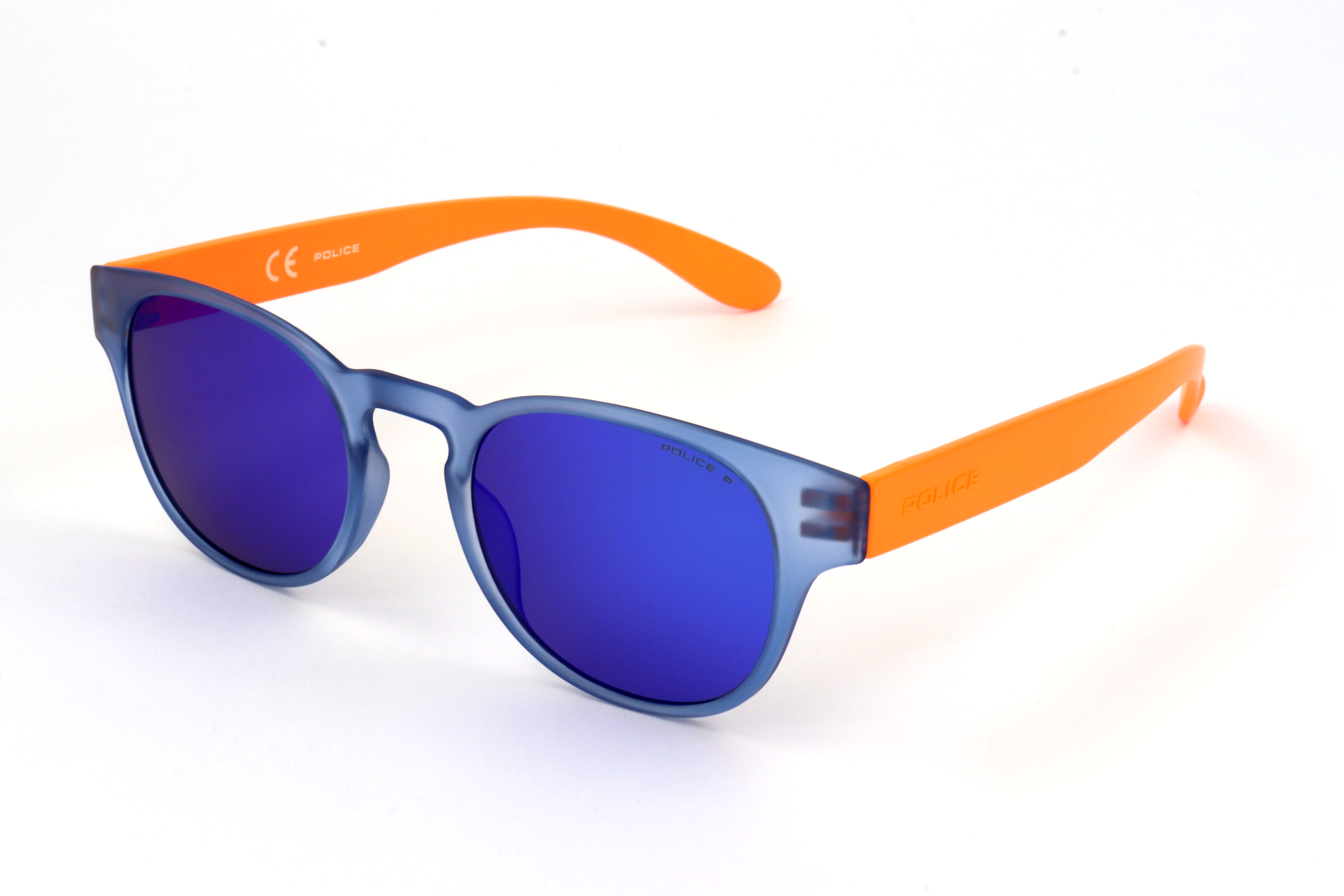 Occhiali da Sole Police S1945 U11B SEMI MATT TRANSP.BLUE 49/21/140 Unisex - Foto 1 di 4