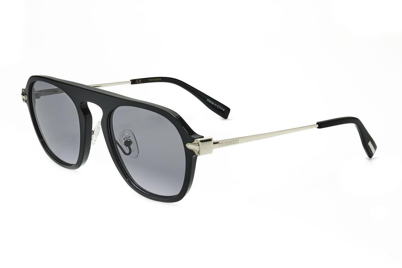 Gafas de Sol Trussardi STR402F 0700 BLACK 52/23/145 para Mujer - Imagen 1 de 3